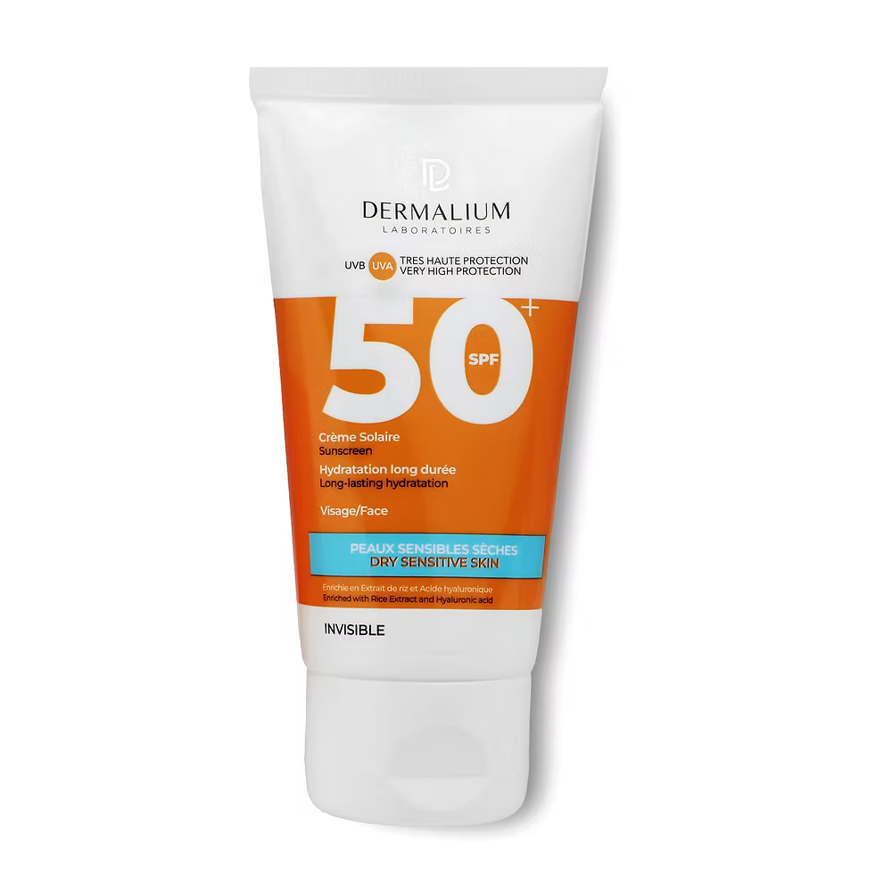 DERMALIUM CRÈME SOLAIRE SPF 50+ ( PEAUX SENSIBLE SECHES )