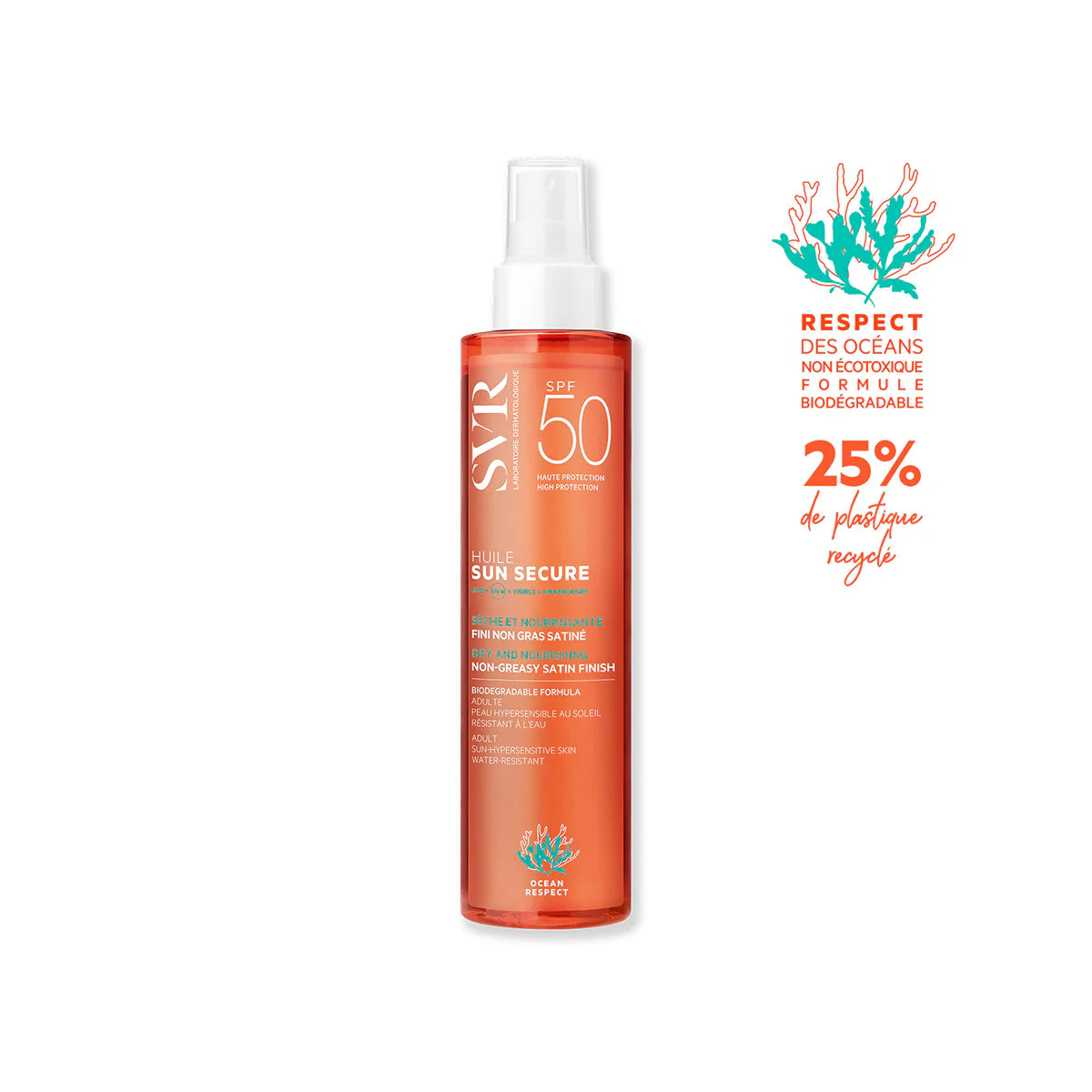 SVR SUN SECURE HUILE SECHE SPF 50+ 200 ML