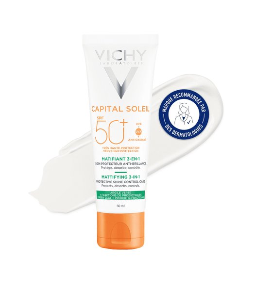 VICHY CAPITAL SOLEIL MATIFIANT 3 EN 1 SPF 50+