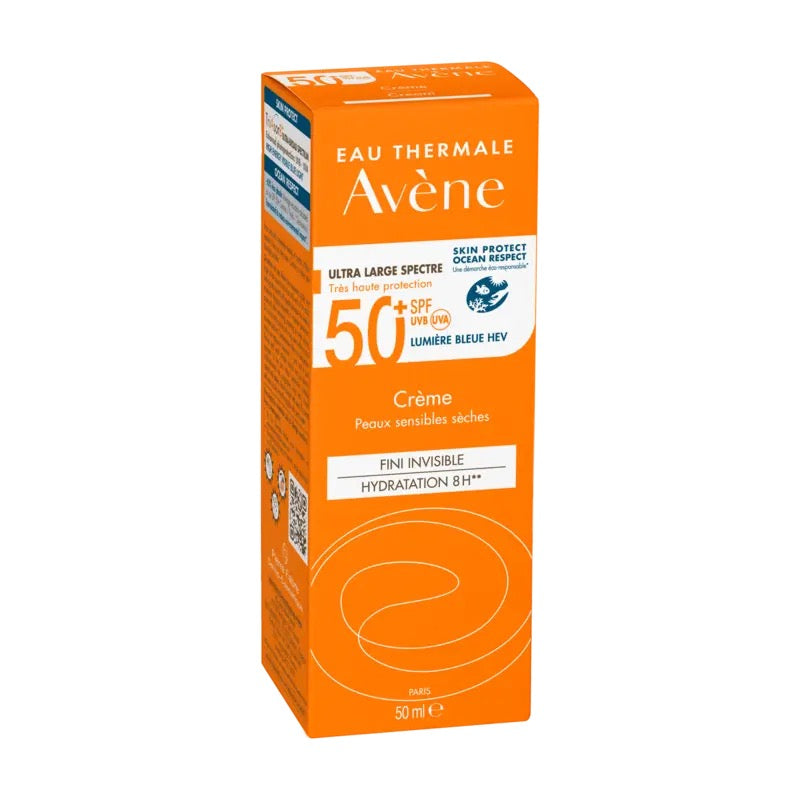 AVENE CREME FINI INVISIBLE SPF 50+ PEAUX SENSIBLES SECHES 50 ML