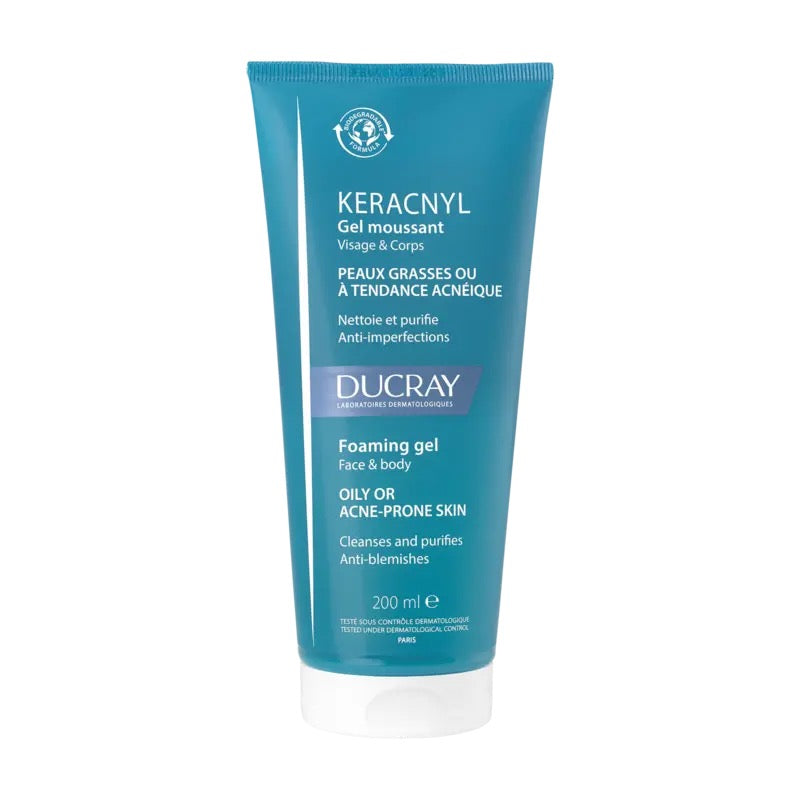 DUCRAY KERACNYL GEL MOUSSANT 200 ML