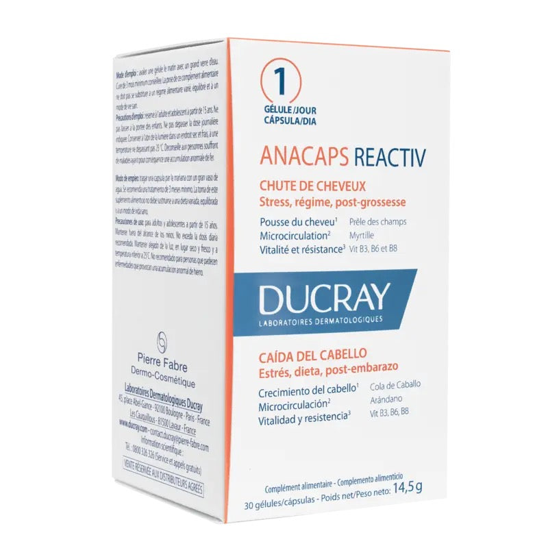 DUCRAY ANACAPS REACTIV 30 CAPSULES