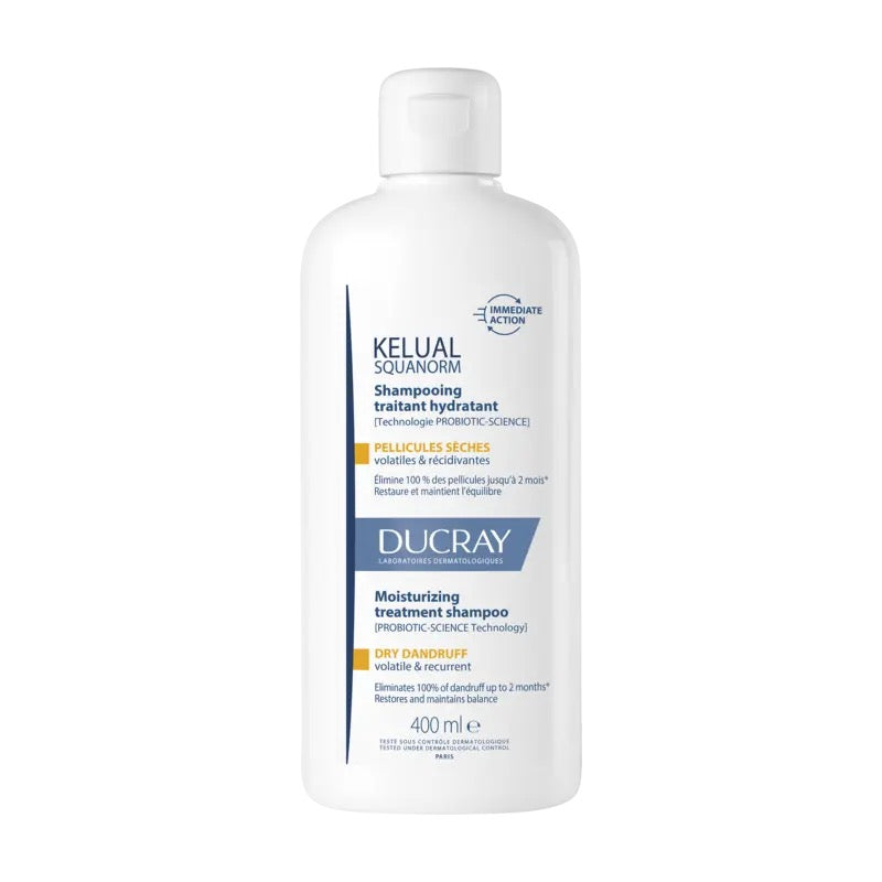 DUCRAY KELUAL SQUANORM SHAMPOOING TRAITANT HYDRATANT PELLICULES SECHES 200 ML