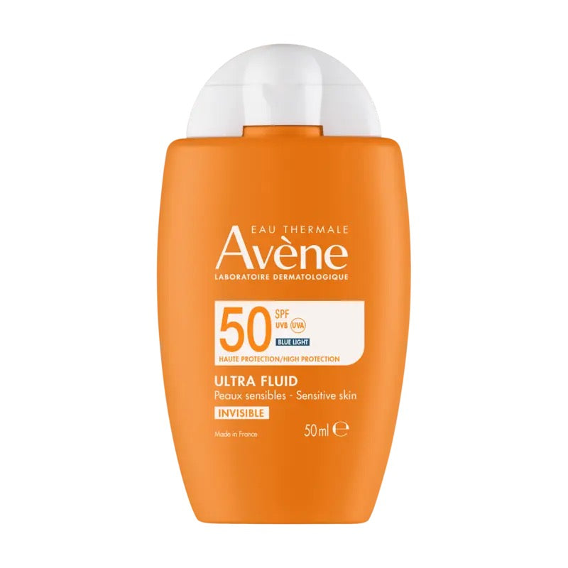 AVENE ULTRA FLUID INVISIBLE SPF 50 BLUE LIGHT 50 ML PEAU SENSIBLE