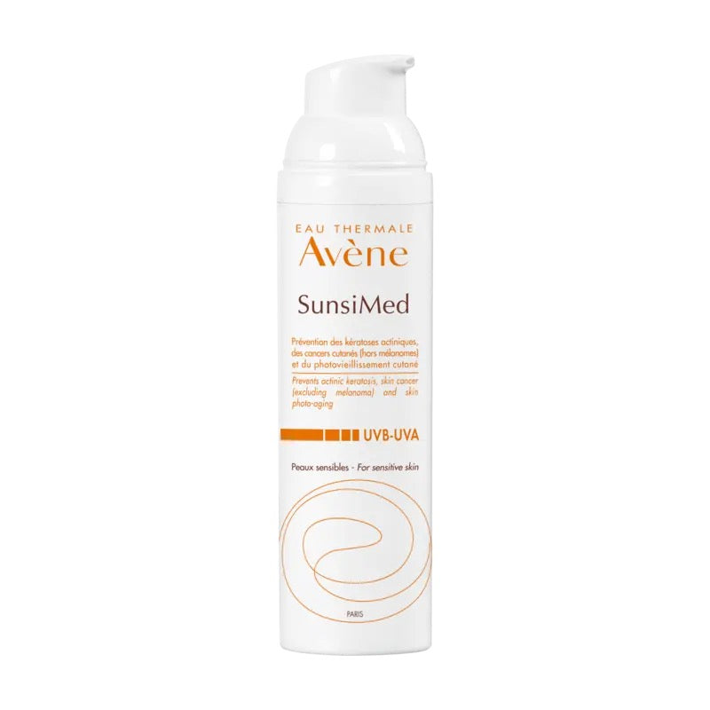 AVENE SOLAIRE SUNSIMED TRES HAUTE PROTECTION PEAUX SENSIBLES UVA/UVB 80 ML
