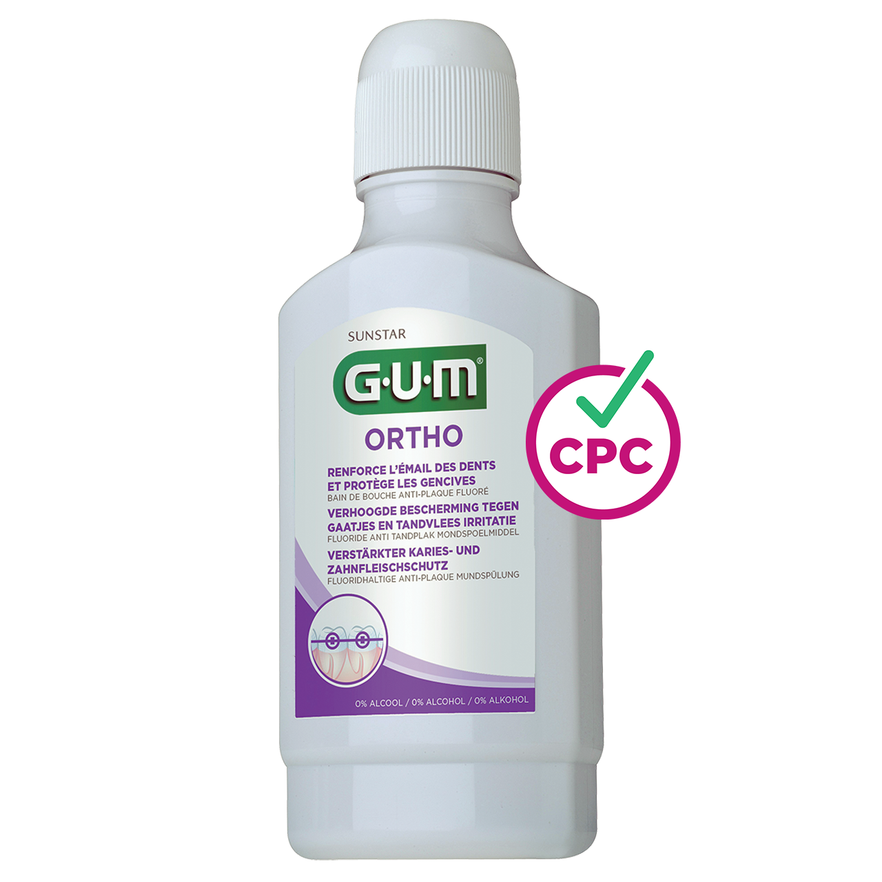 Bain de bouche GUM® ORTHO