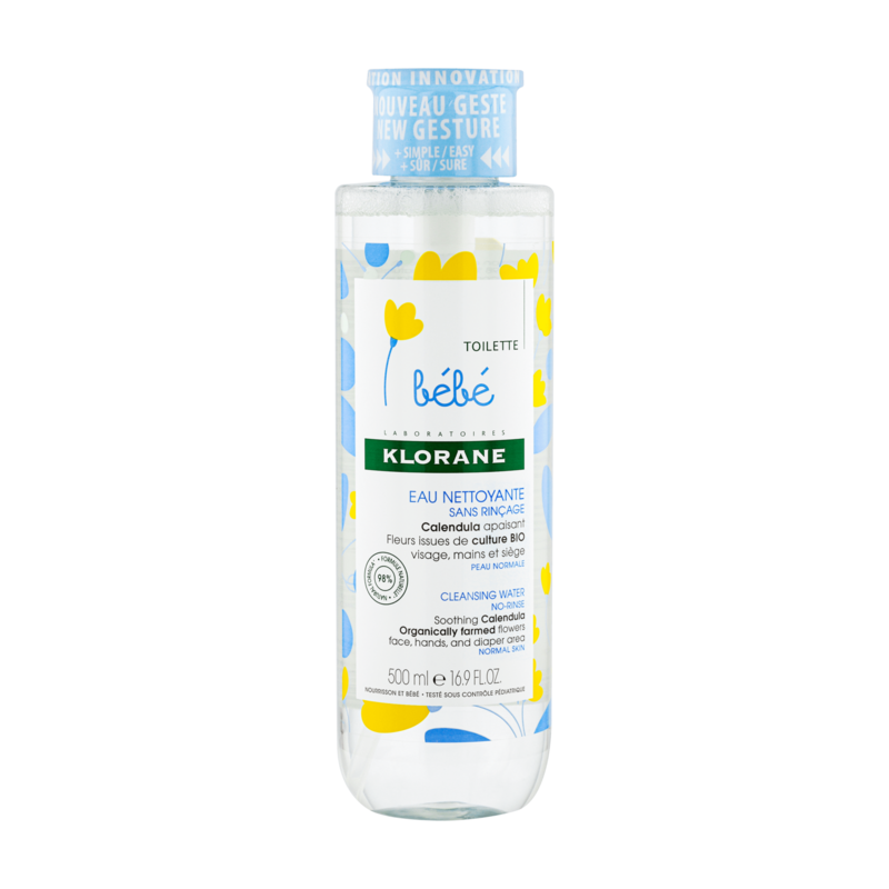 KLORANE BEBE EAU NETTOYANTE SANS RINÇAGE 500 ML